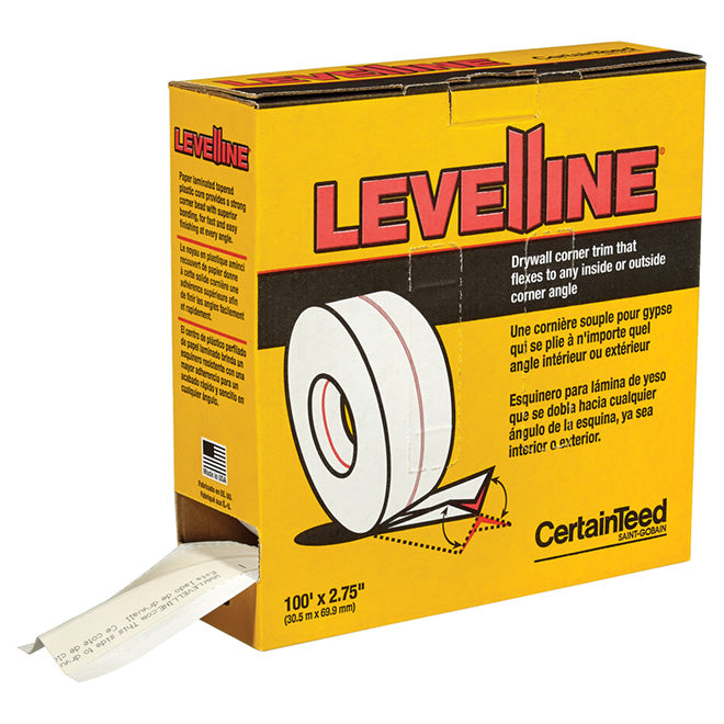Level Line 2 3/4" x 100' Flexible Drywall Corner