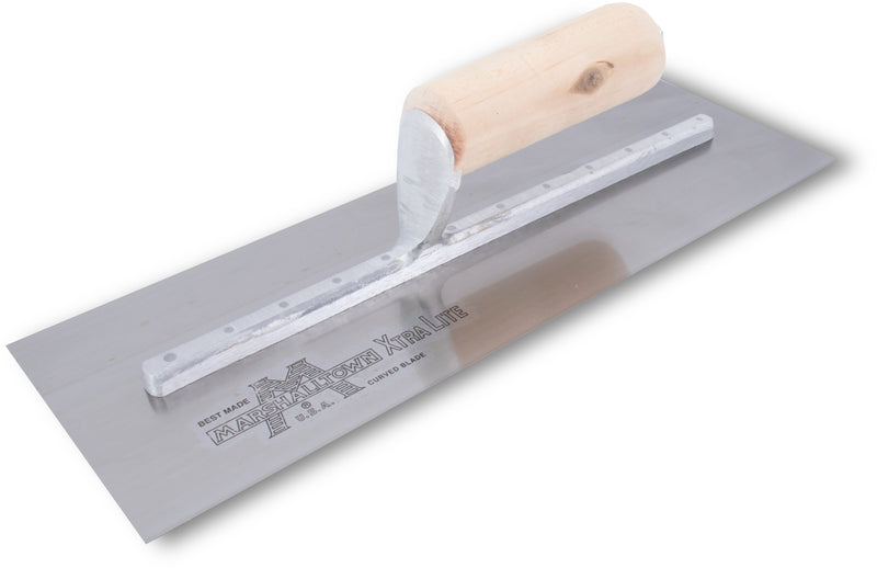 Marshalltown Concave Drywall Trowel with Wood Handle