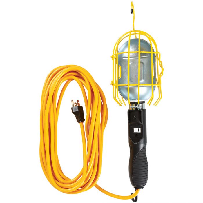 Yellow Jacket Work Light with Outlet & Metal Guard