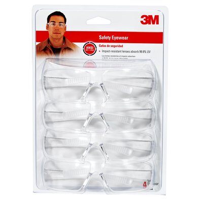 3M Clear Lens Safety Glasses