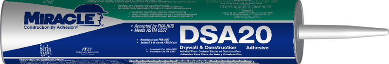 Miracle DSA 20 Drywall Construction Adhesive