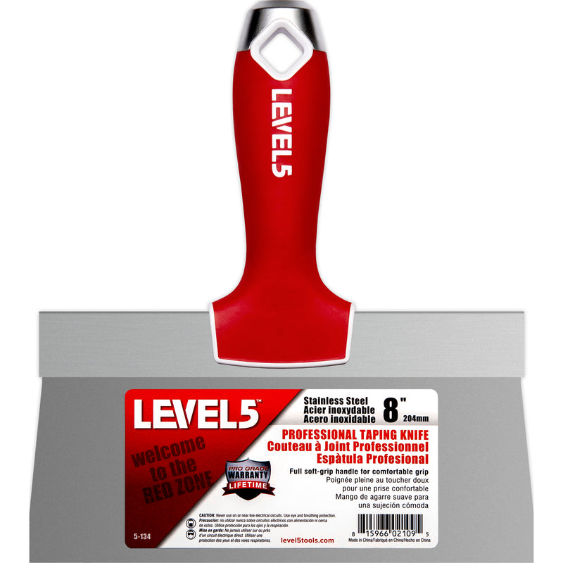 Level5 Stainless Steel Taping Knife with Soft Grip Handle