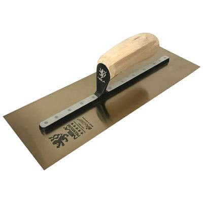 NELA Chrome Stainless Steel Trowel with Wood Handle