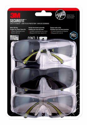 3M Professional Secure Fit Safety Glasses